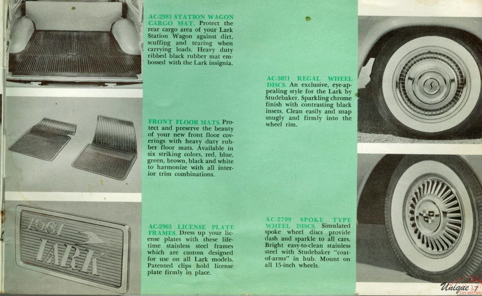 1961 Studebaker Lark Accessories Booklet Page 15